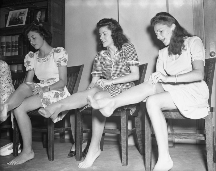The first nylon stockings
