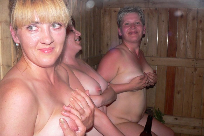 Swingers cum on women