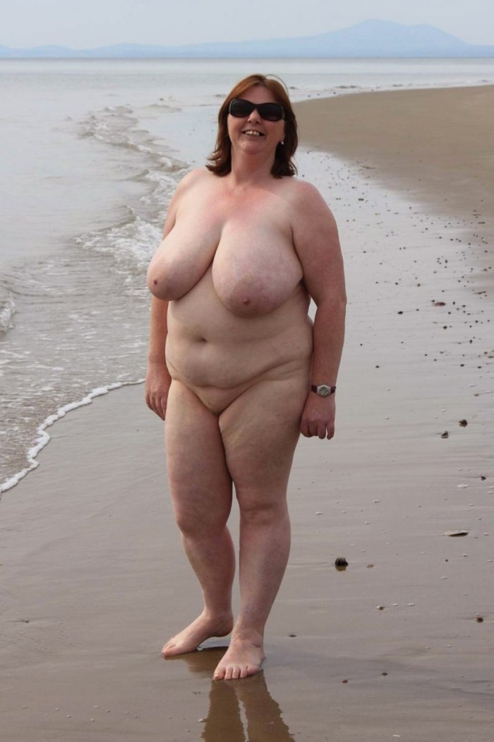 Naked thick women on the beach
