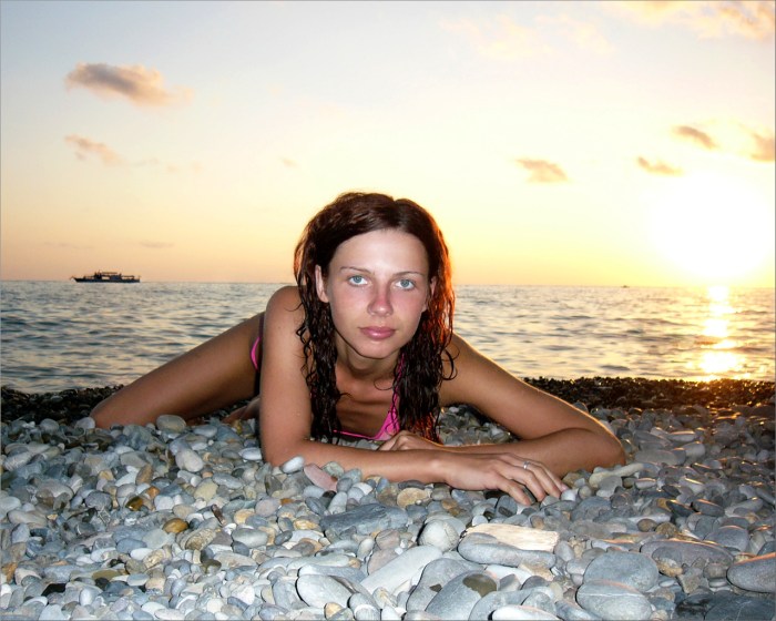 Wild beaches of Crimea