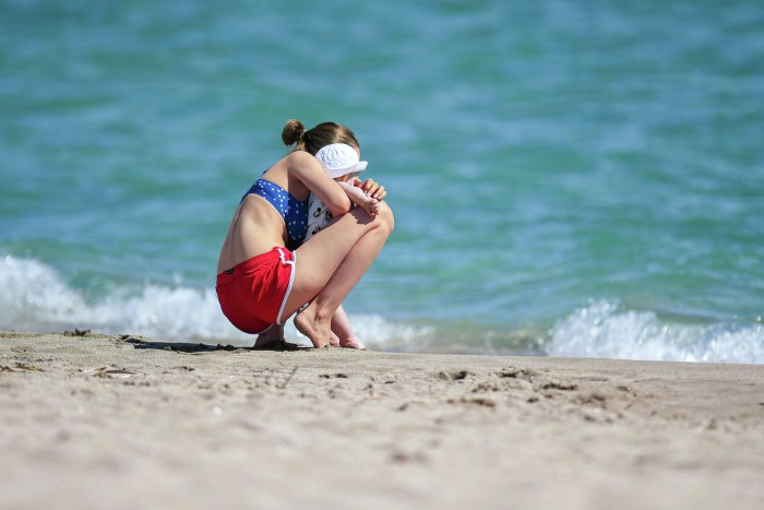 Crimean girls on the beach