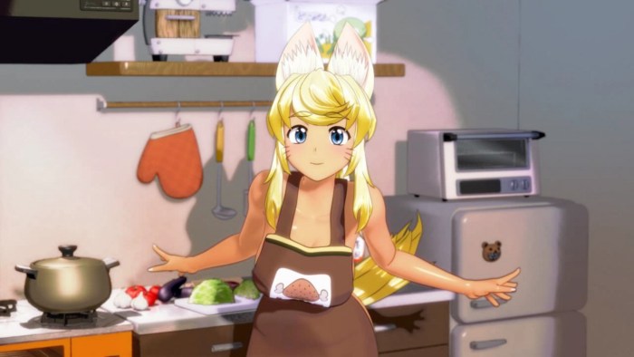 Anime girl in the bathroom