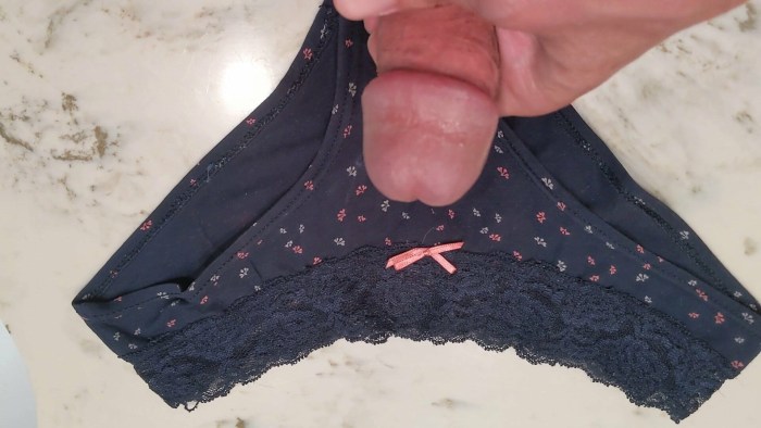 The girl finished in panties