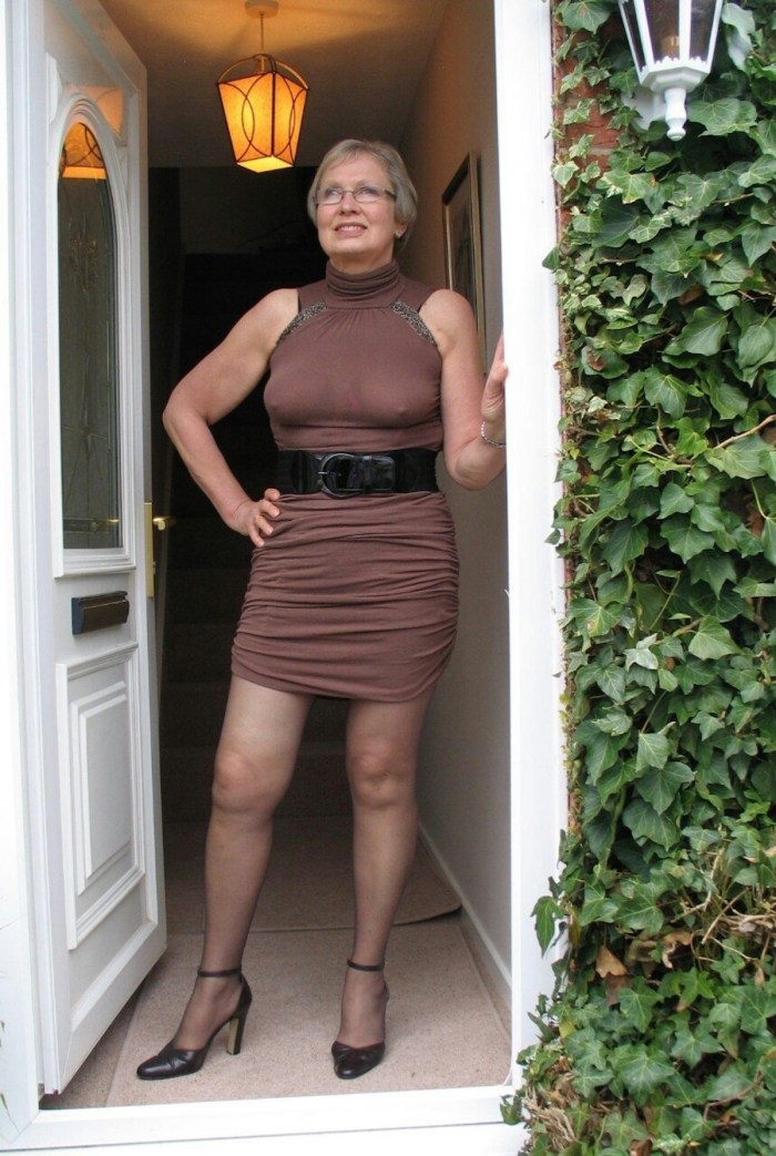 Older women in short dresses