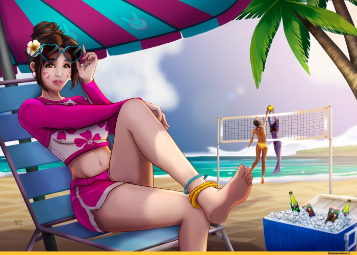 DVA Overvotch in a swimsuit