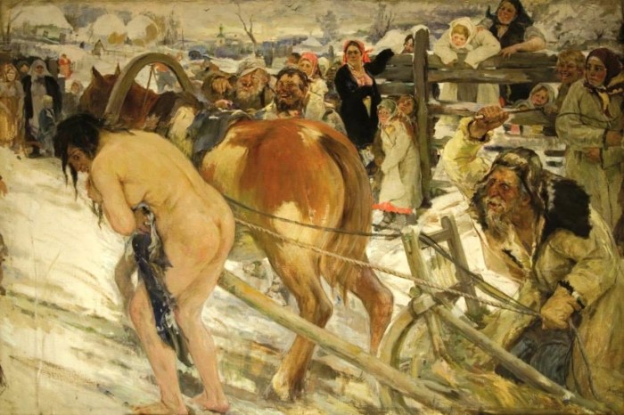 Hot peasant women