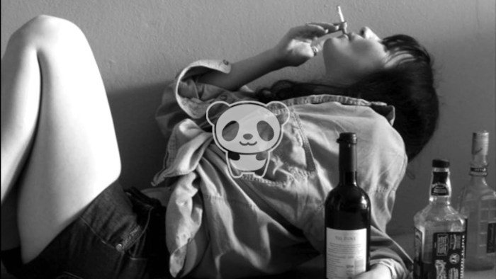 Beautiful girls and drugs