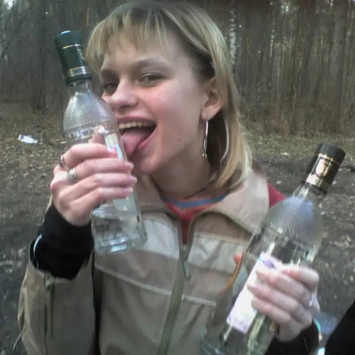 Man and woman drink