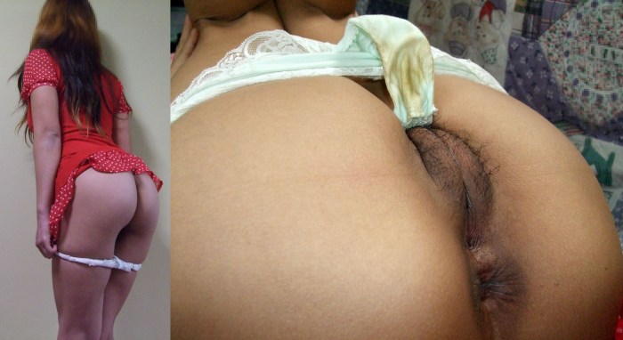 Women in dirty underpants