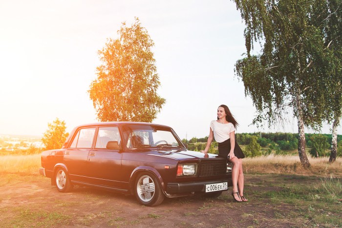 VAZ 2107 and girls