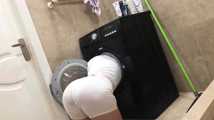 Sister got stuck in a washer