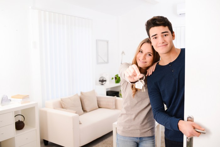 Girl in a communal apartment