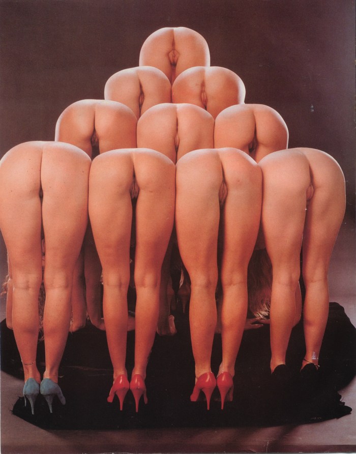 Naked woman in front