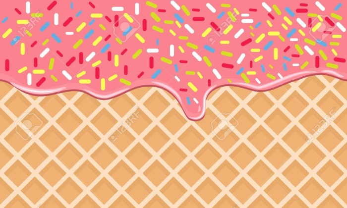 Vafel ice cream background