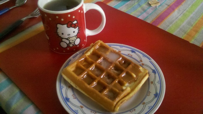 Waffle with Caramelized Milk