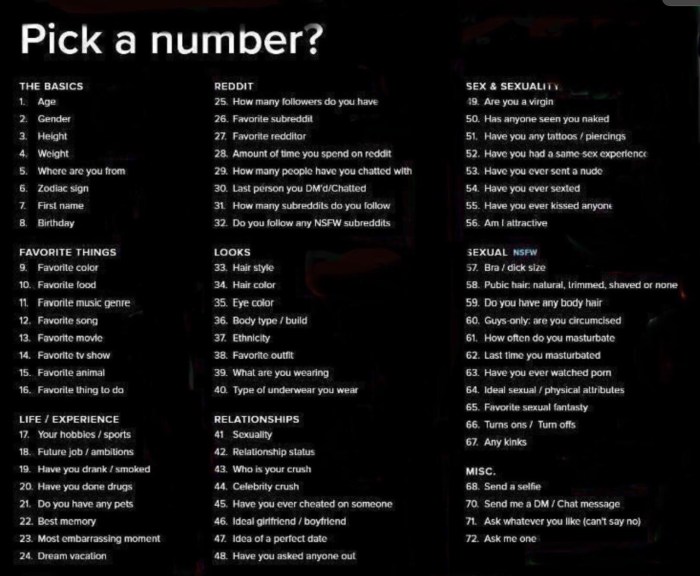 Pick Me a Number