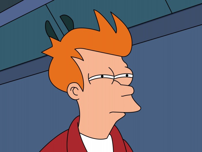 Futurama is a suspicious fry