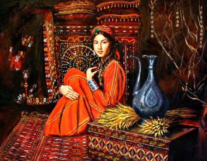 Turkmen painting Aina
