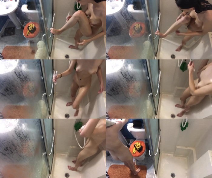 Hidden camera naked housekeeper