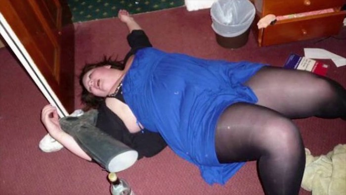 Drunk women aged