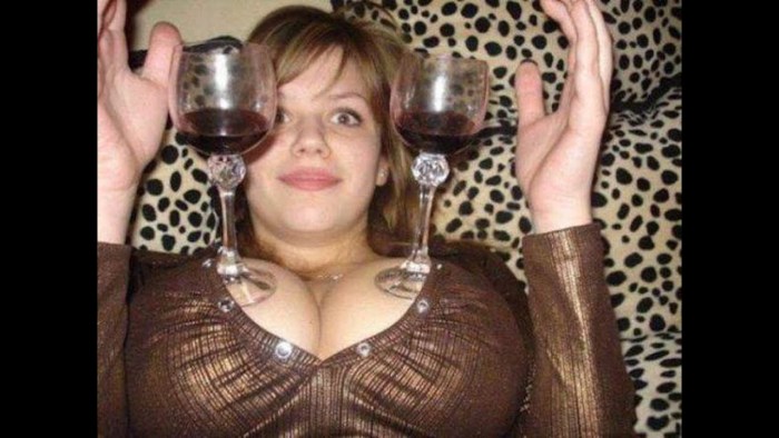 Adult women tipsy