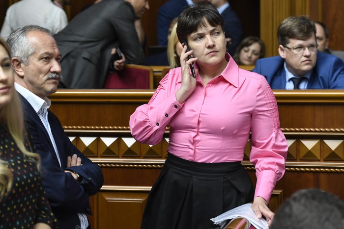 Ukrainian helicopter Nadezhda Savchenko