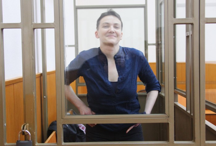 Nadezhda Viktorovna Savchenko in a swimsuit