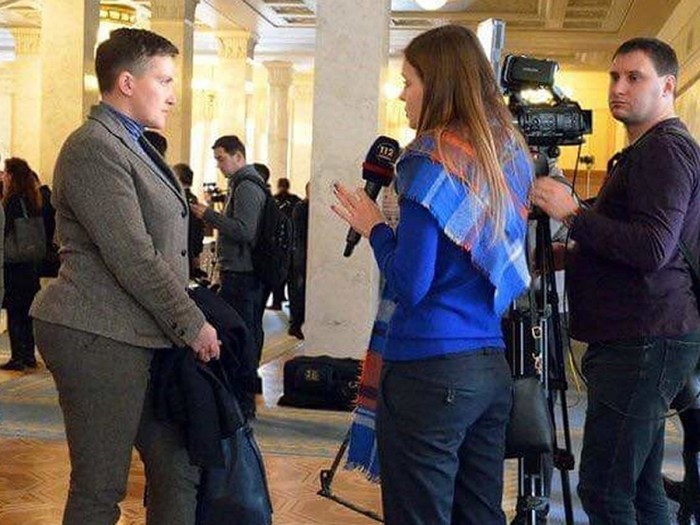 Nadezhda Savchenko in the village