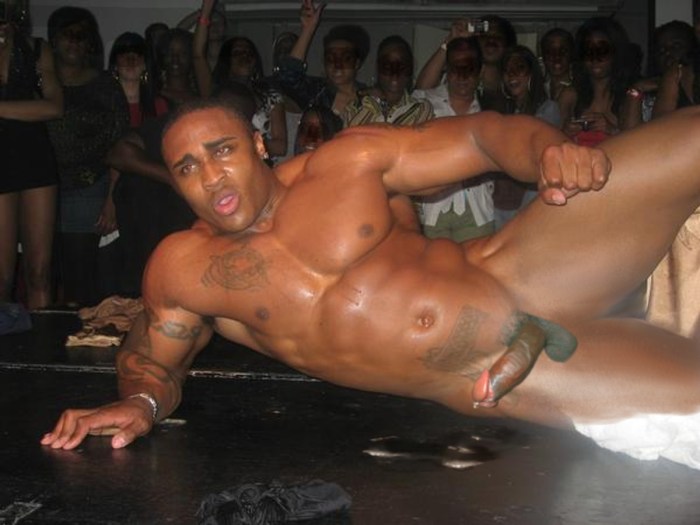 Girls undress on stage