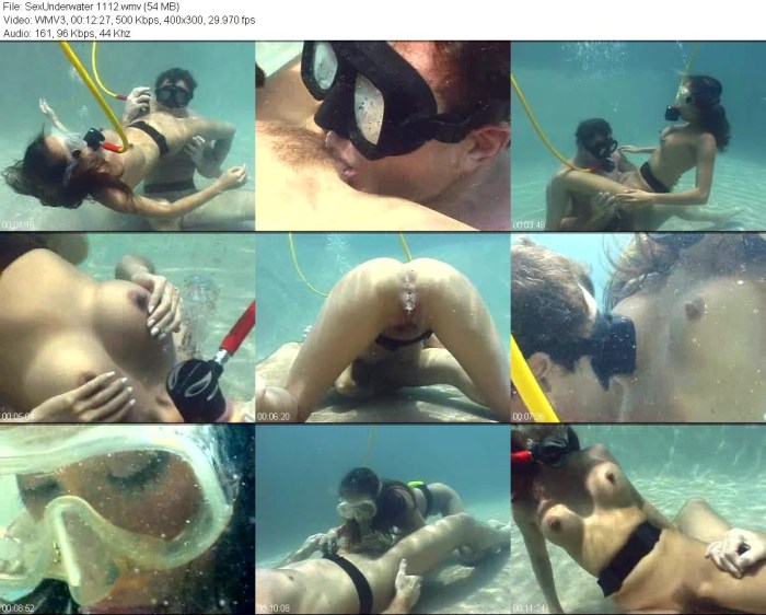 Japanese porn actress Sex Underwater