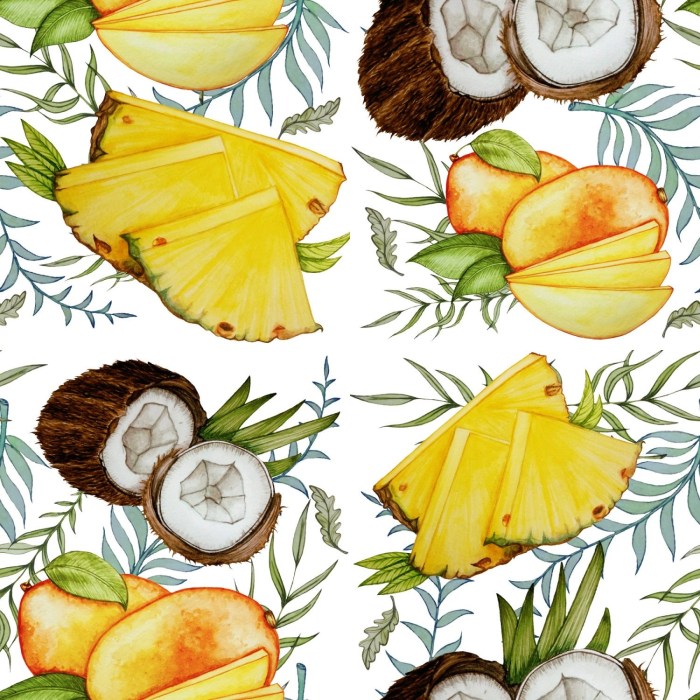 Abstract fruits