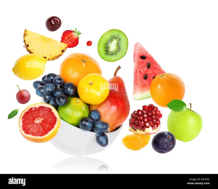 One fruit on a white background