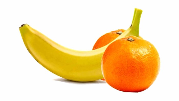 Tropical fruits of watercolor