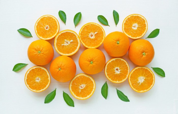 Striped fruits and vegetables close -up collage