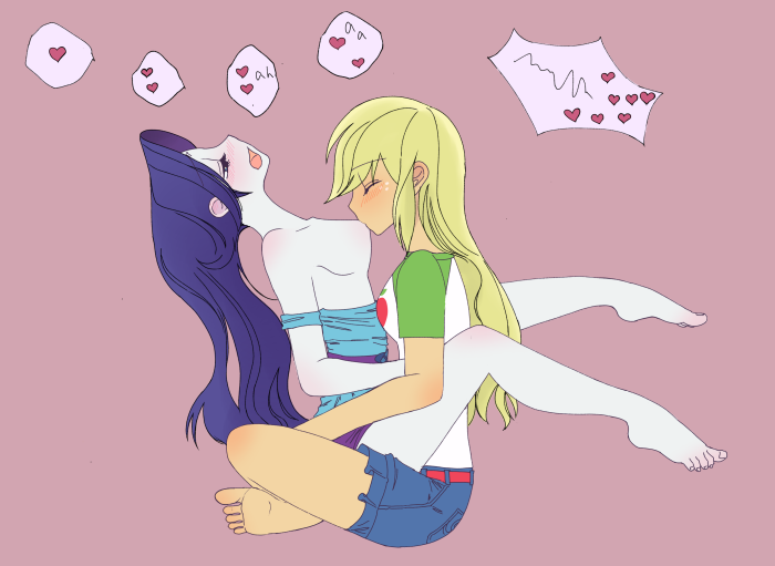 Applejack and Rarity R34
