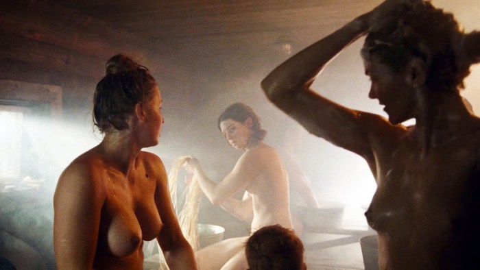 And the dawns here are quiet 2015 scene in the bathhouse of the actress