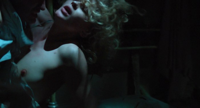 Julia Peresild naked in the cinema