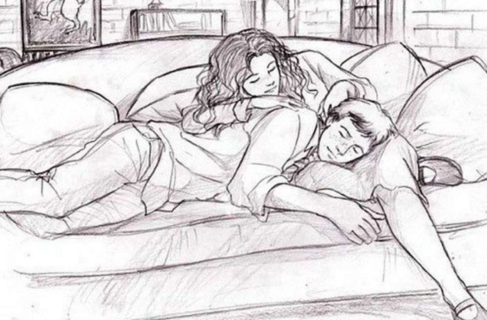 Sketch steam in bed