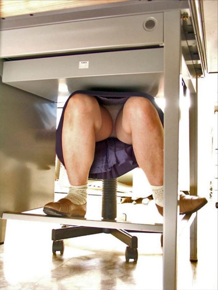 Hidden camera under the table