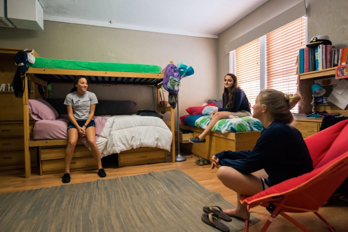 Girls in the dormitory college