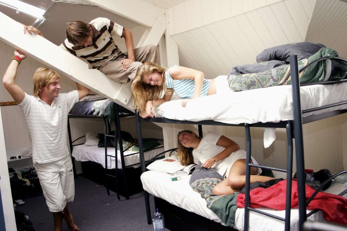 Hostel on the bed of Ero