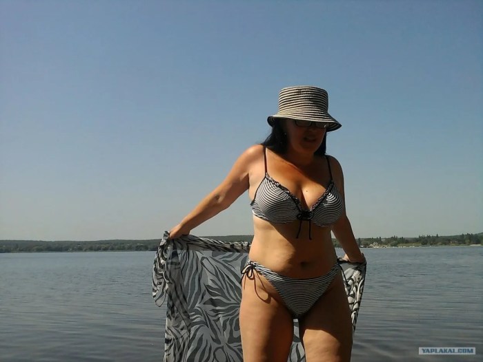 Women 40+ from social networks in swimsuits