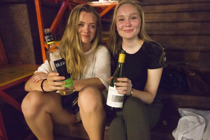 Russian drunken girls