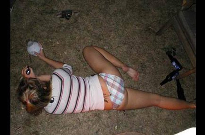Young drunken girls