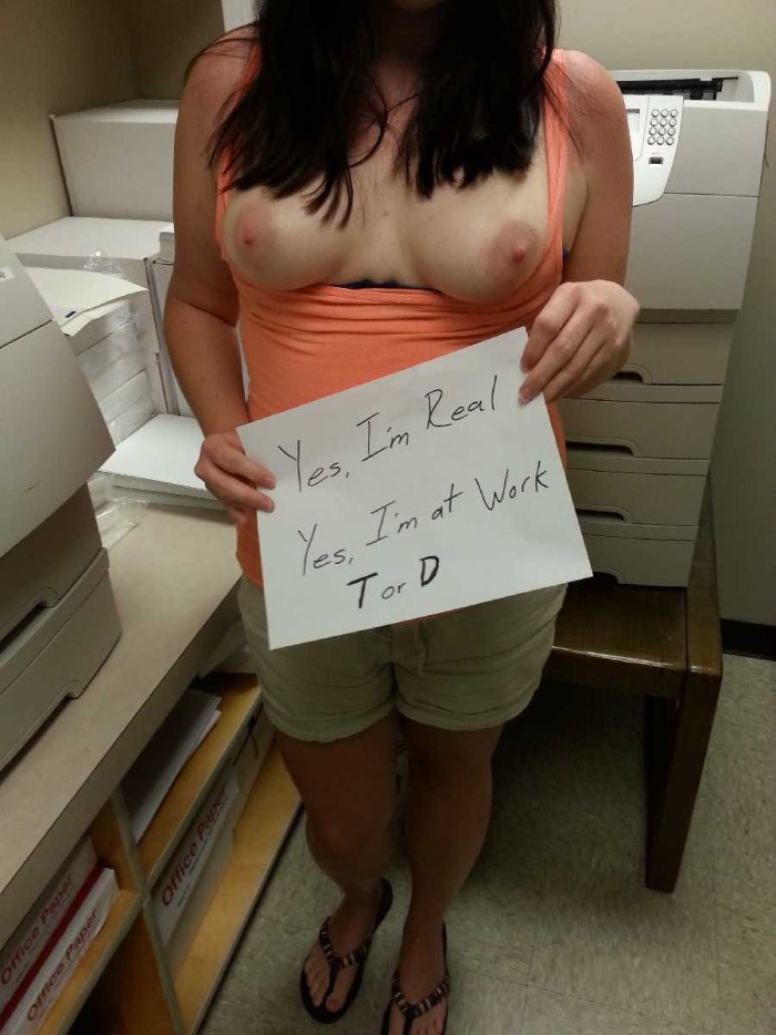 Mature boobs at the exhibition