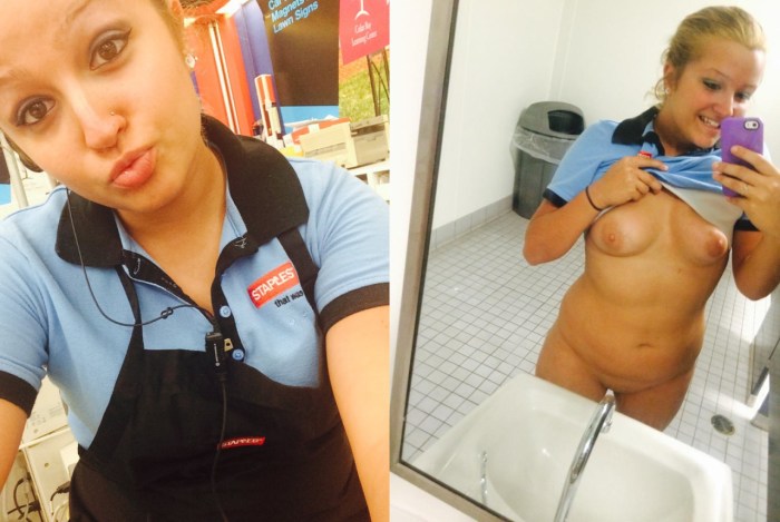 Selfie nurse big boobs