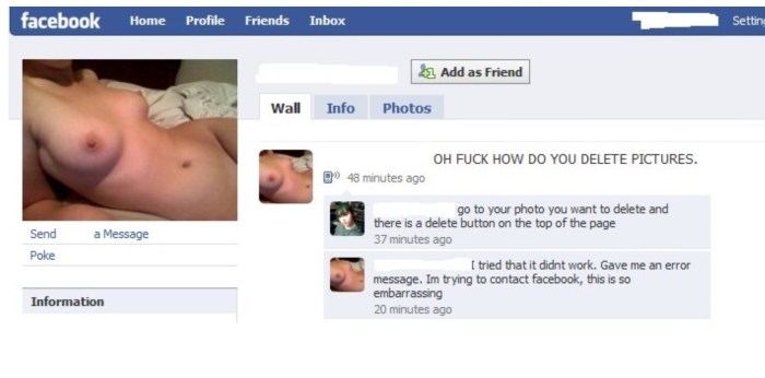 Showed a vagina on the beach