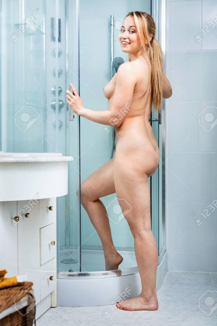 Busty in the shower Private