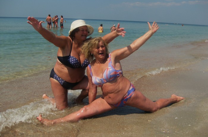 Old women at sea