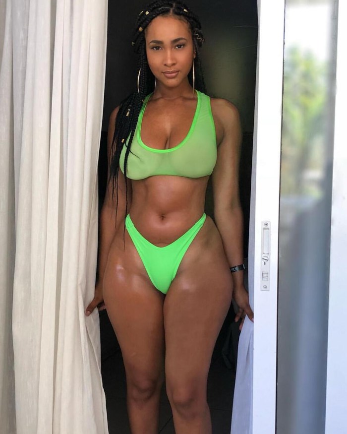 Amirah dyme in a swimsuit